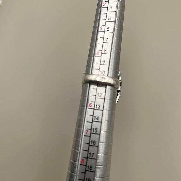 New Goldstone Standstone Silver Overlay Ring Size 5 - Picture 3 of 3